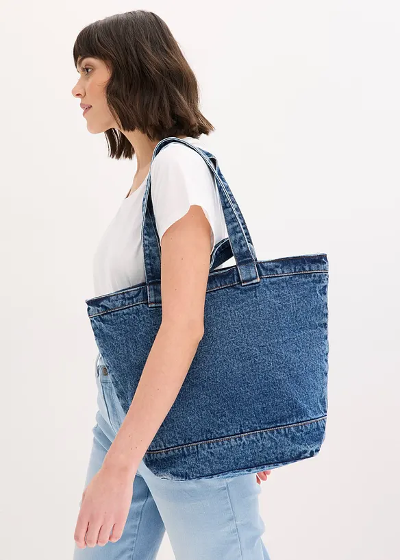 Shopper i denim, bonprix