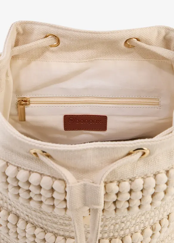 Ryggsekk i makram&eacute;-stil, bonprix