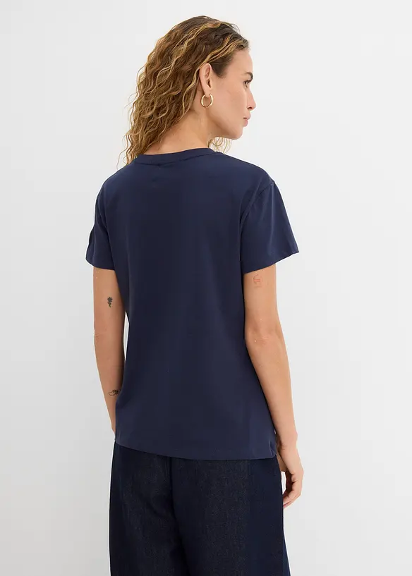 T-skjorte med broderi, bonprix
