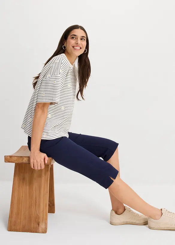 Capribukse med komfortlinning, bonprix