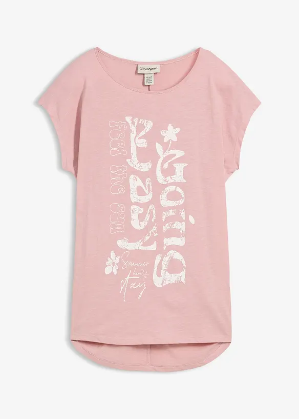 Lang topp i 100% &oslash;kologisk bomull, bonprix