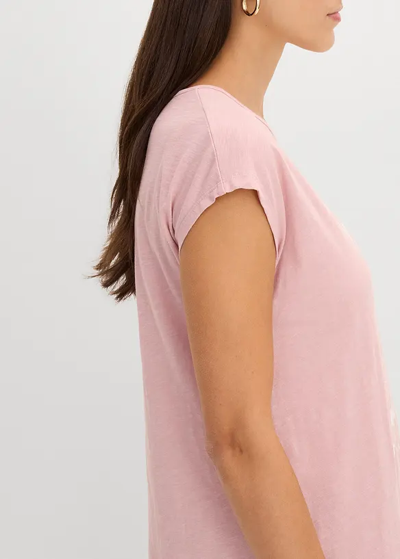 Lang topp i 100% &oslash;kologisk bomull, bonprix