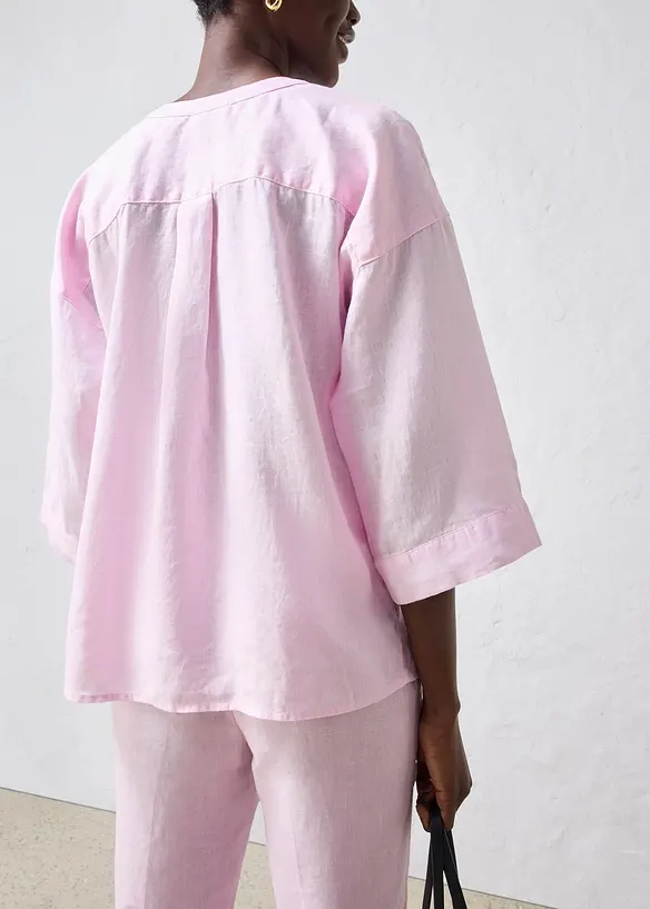 Oversized linbluse, bonprix