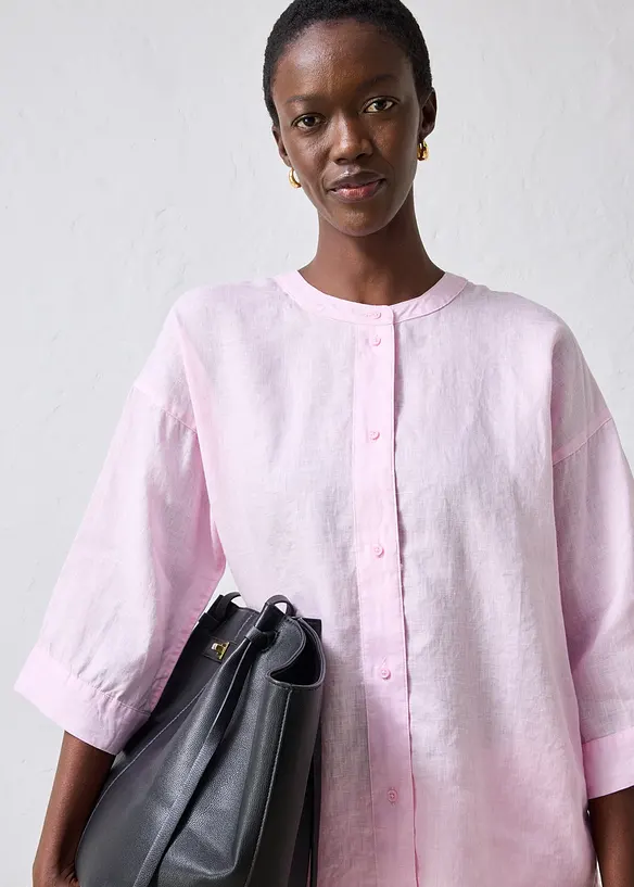 Oversized linbluse, bonprix