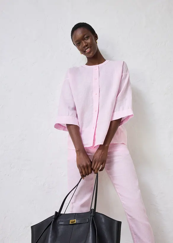 Oversized linbluse, bonprix