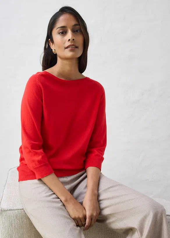 Genser med silke, bonprix