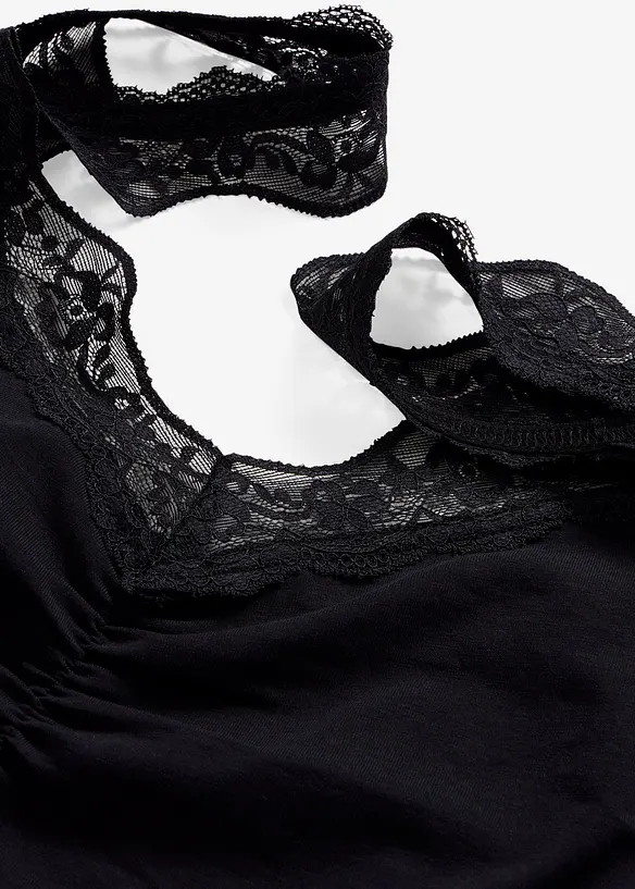 Nattkjole med blondestropper, bonprix