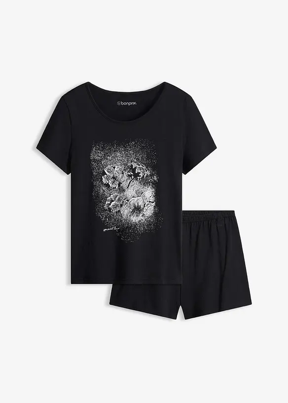 Kort pyjamas av 100% bomull, bonprix