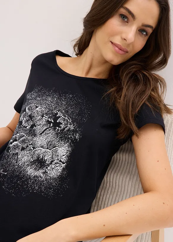 Kort pyjamas av 100% bomull, bonprix