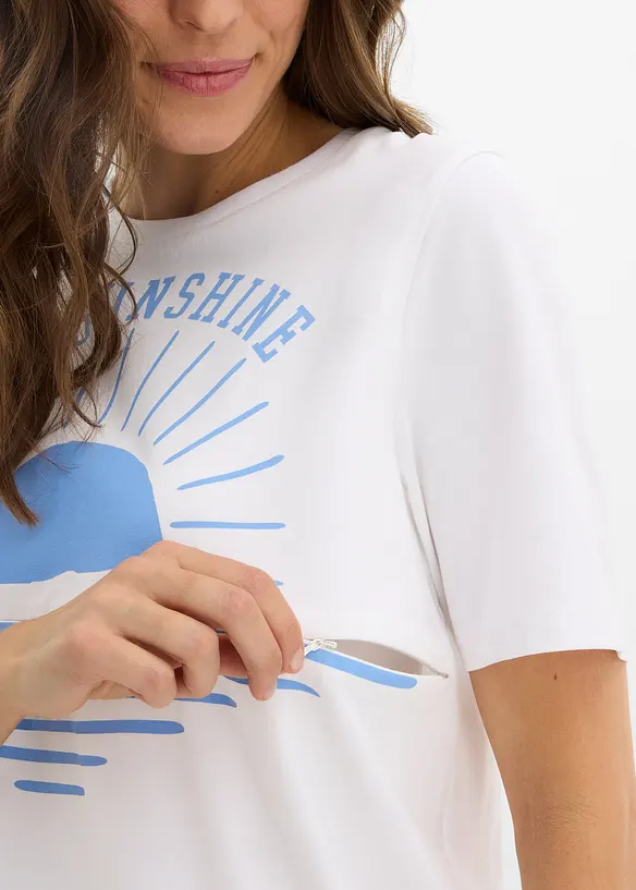 2-i-1-mamma- og ammetopp i &oslash;kologisk bomull, bonprix