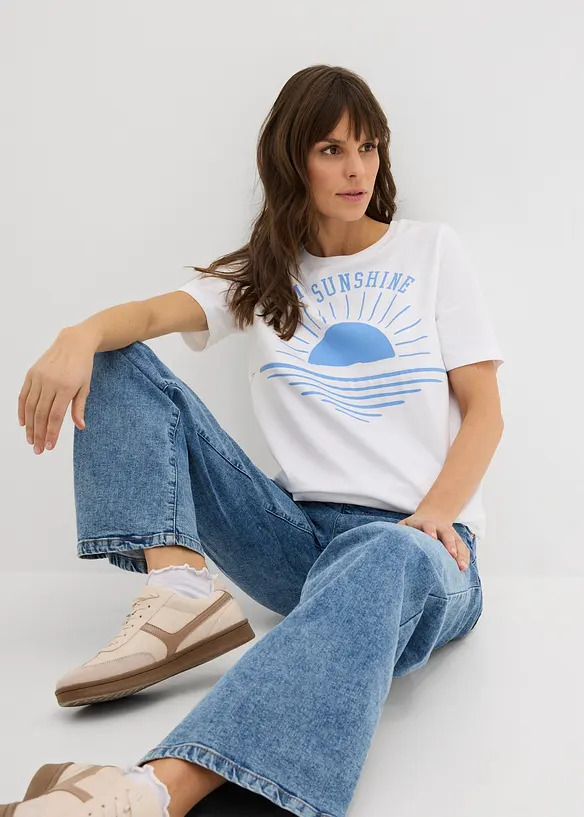 2-i-1-mamma- og ammetopp i &oslash;kologisk bomull, bonprix