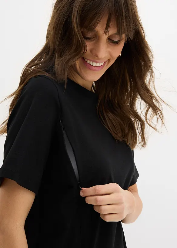 Mammatopp med &oslash;kologisk bomull og diskret ammefunksjon, bonprix