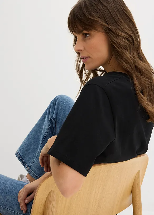 Mammatopp med &oslash;kologisk bomull og diskret ammefunksjon, bonprix