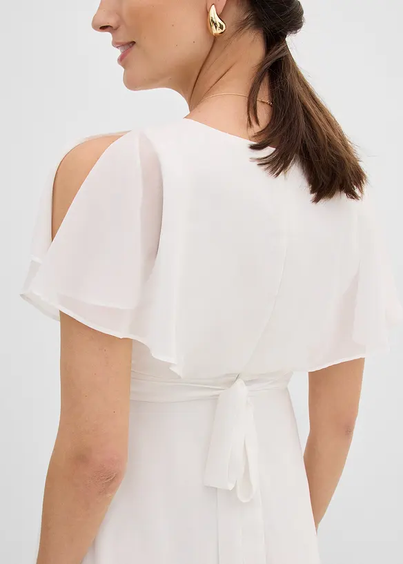 Mamma-brudekjole i chiffon med ammefunksjon, bonprix