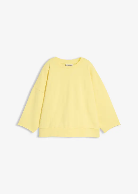 Oversized sweatshirt i bomullsmiks, bonprix
