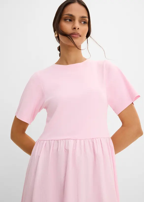 Midikjole i 100% bomull, bonprix