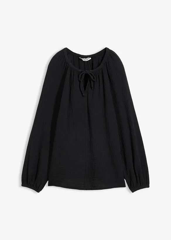 Bluse i luftig musselin, bonprix