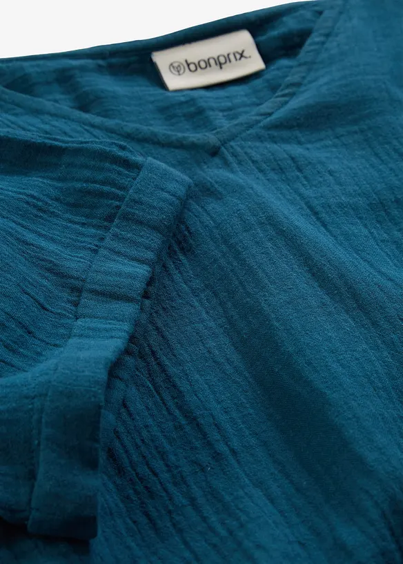 Trikottunika i myk musselin, bonprix