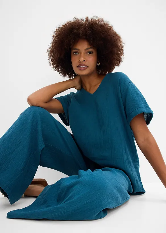 Vid bukse i musselin, bonprix