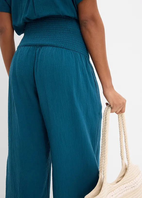 Vid bukse i musselin, bonprix