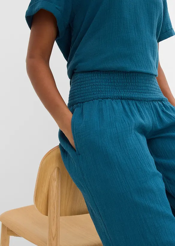 Vid bukse i musselin, bonprix