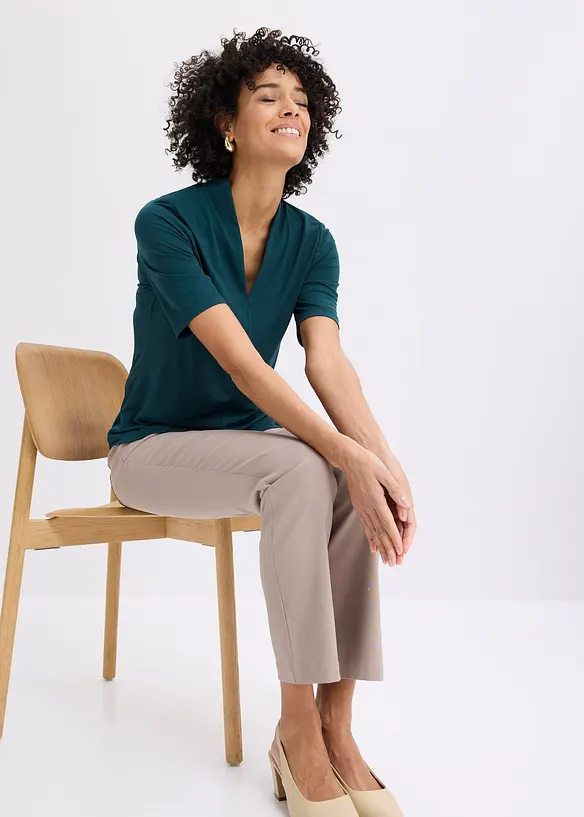 Bukse med stretch av bengalin, bonprix