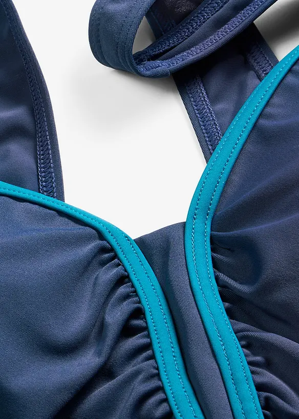 Badedrakt med passepoil, bonprix