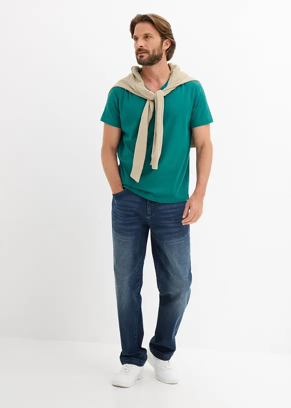 T-skjorte med V-hals (3-pack), bonprix