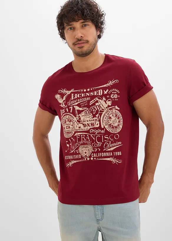 T-skjorte i 100% bomull, bonprix