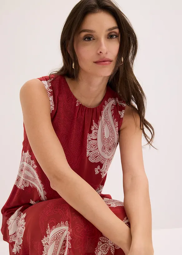 Lang chiffonkjole, bonprix