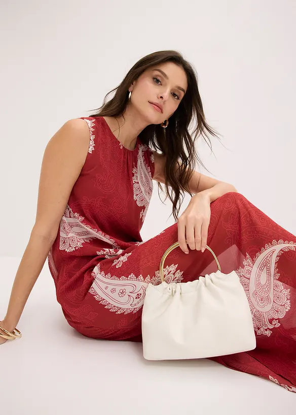 Lang chiffonkjole, bonprix