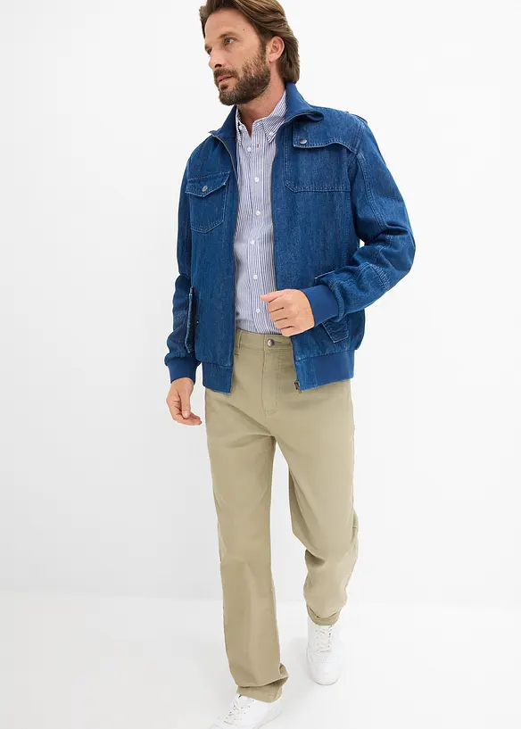 Classic Fit stretchbukse, Straight, bonprix