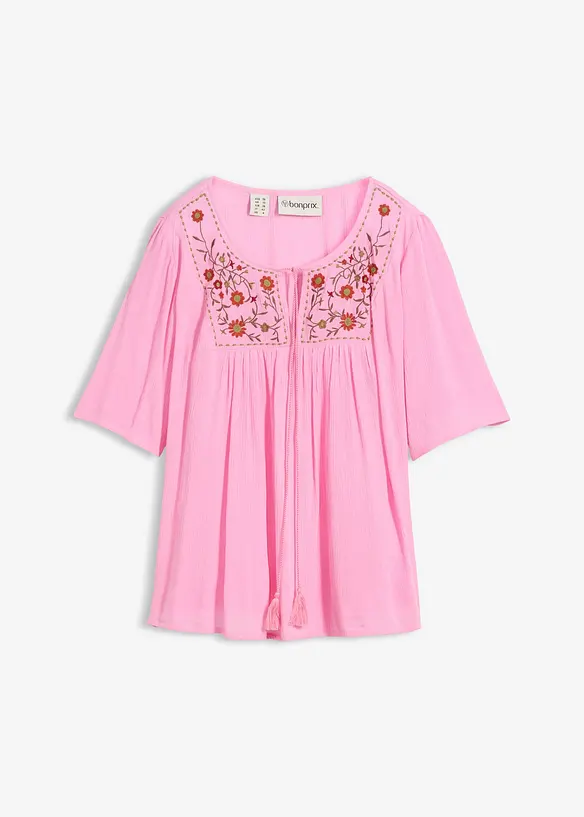 Crinkle tunika i myk viskose, bonprix