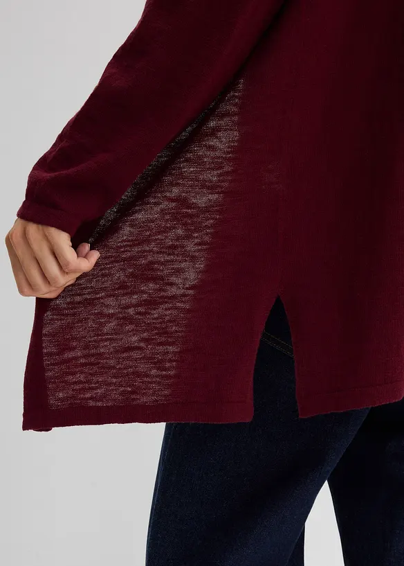 Strikkejakke i 100% bomullsslub-materiale, bonprix