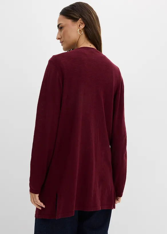 Strikkejakke i 100% bomullsslub-materiale, bonprix