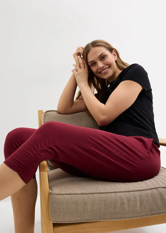 Jerseybukse i bomullsmiks, bonprix