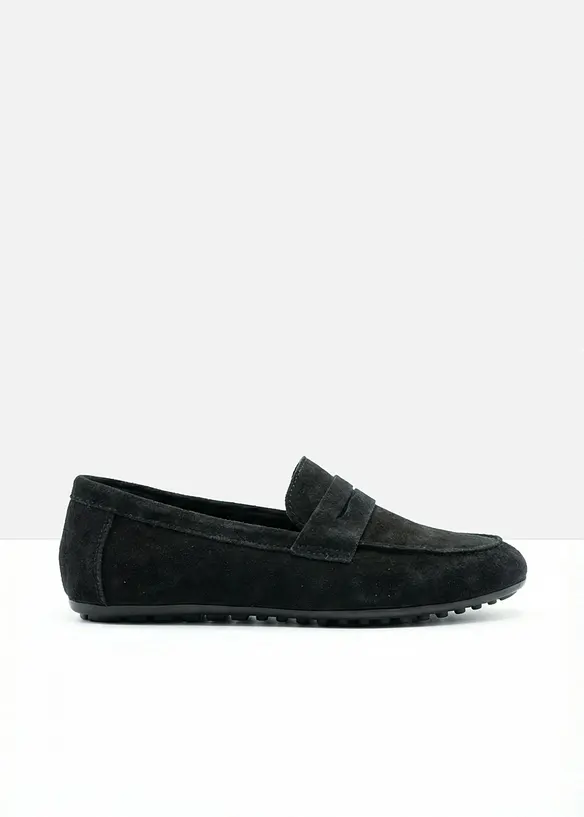 Loafers i semsket skinn, bonprix