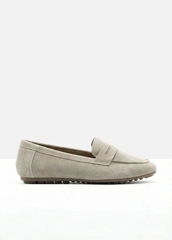 Loafers i semsket skinn, bonprix