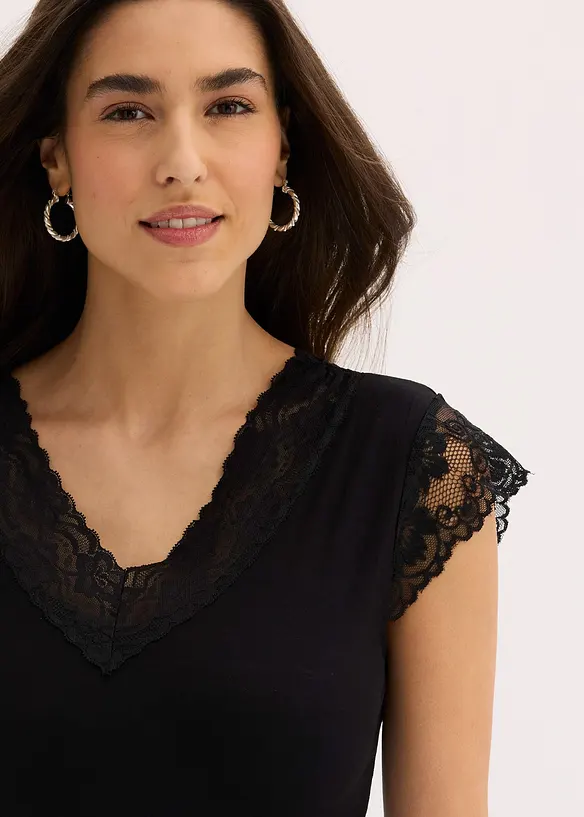 Topp i myk viskosemiks, bonprix