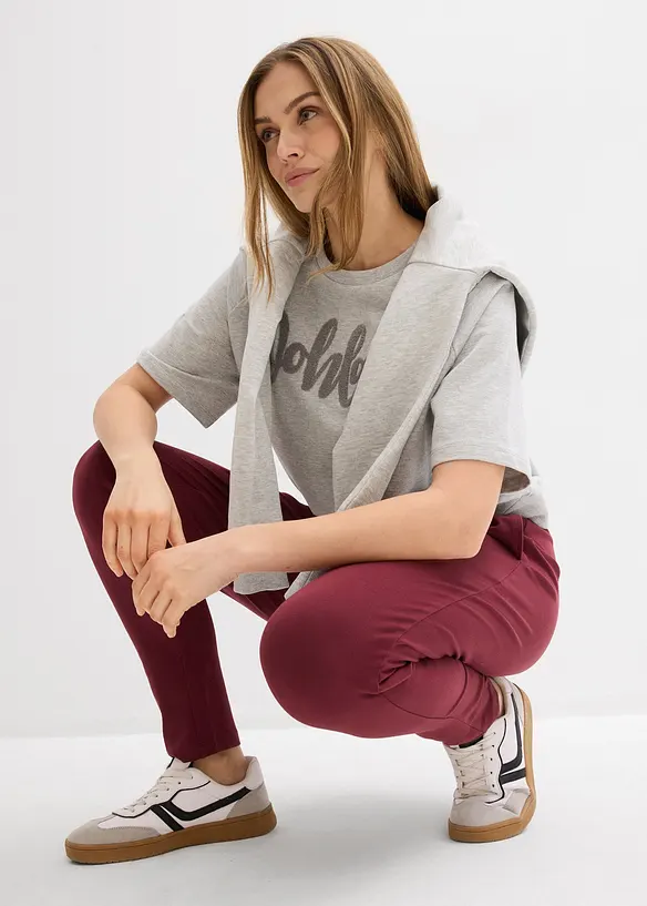 Jerseybukse i bomullsmiks, bonprix