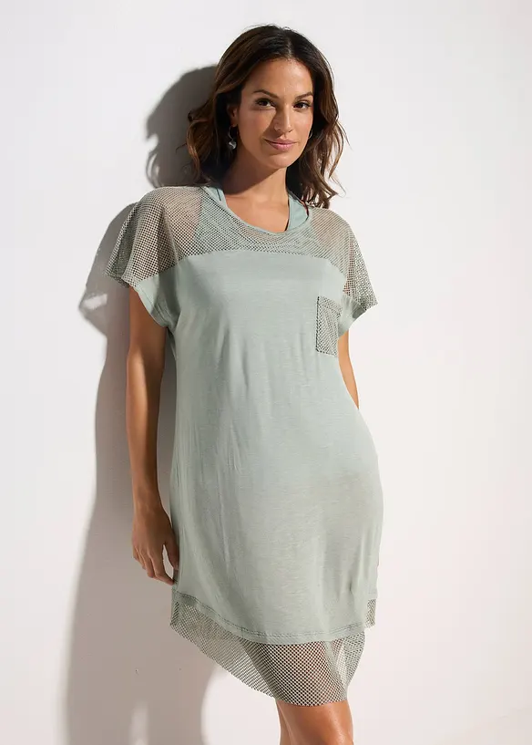 Lang strandtopp i viskose, bonprix