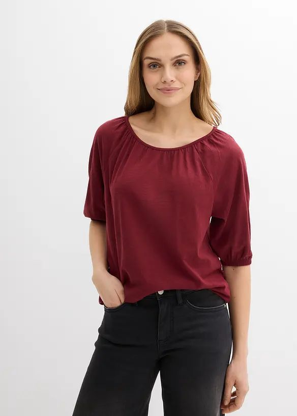 Topp i 100% &oslash;kologisk bomull, bonprix