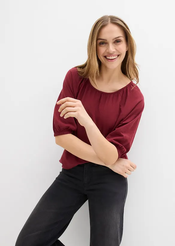 Topp i 100% &oslash;kologisk bomull, bonprix