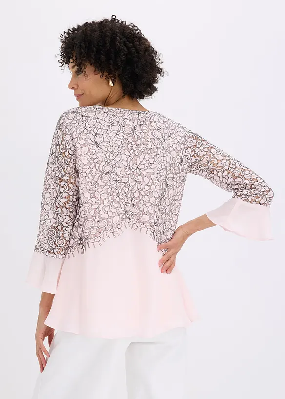 Tunika med blonder, bonprix