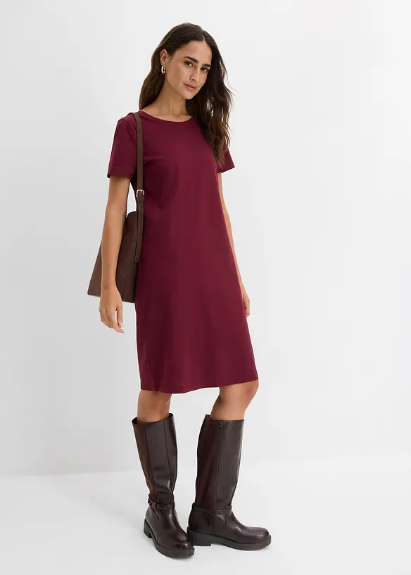 Jerseykjole i 100% bomull (2-pack), bonprix