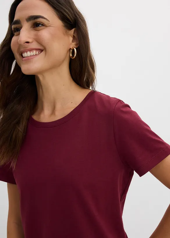 Jerseykjole i 100% bomull (2-pack), bonprix