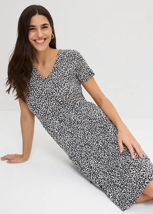 Jerseykjole i viskosemiks, bonprix