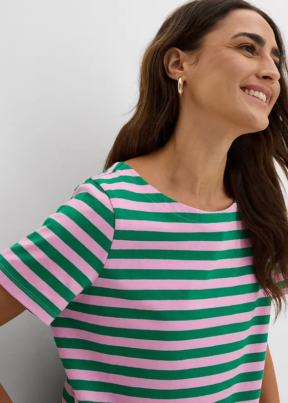 T-skjorte med b&aring;thals, bonprix