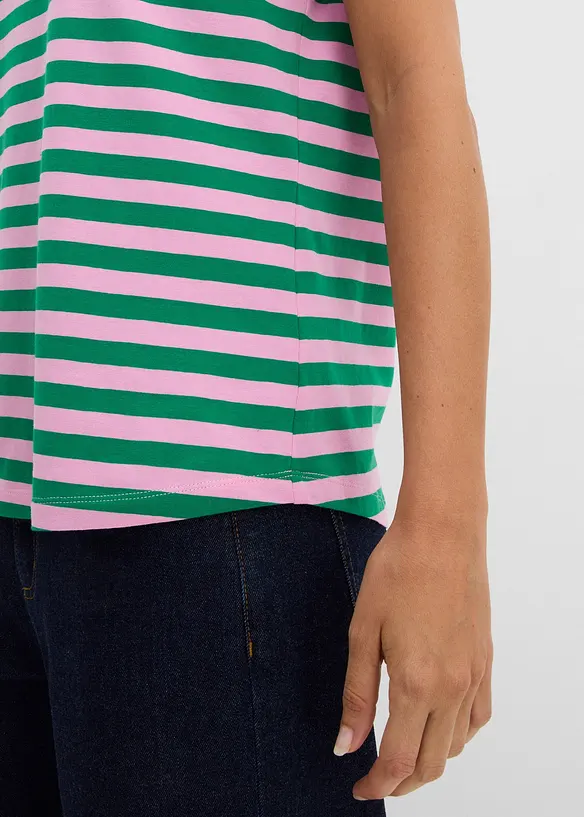 T-skjorte med b&aring;thals, bonprix