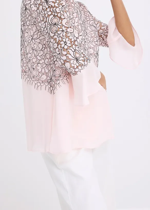 Tunika med blonder, bonprix